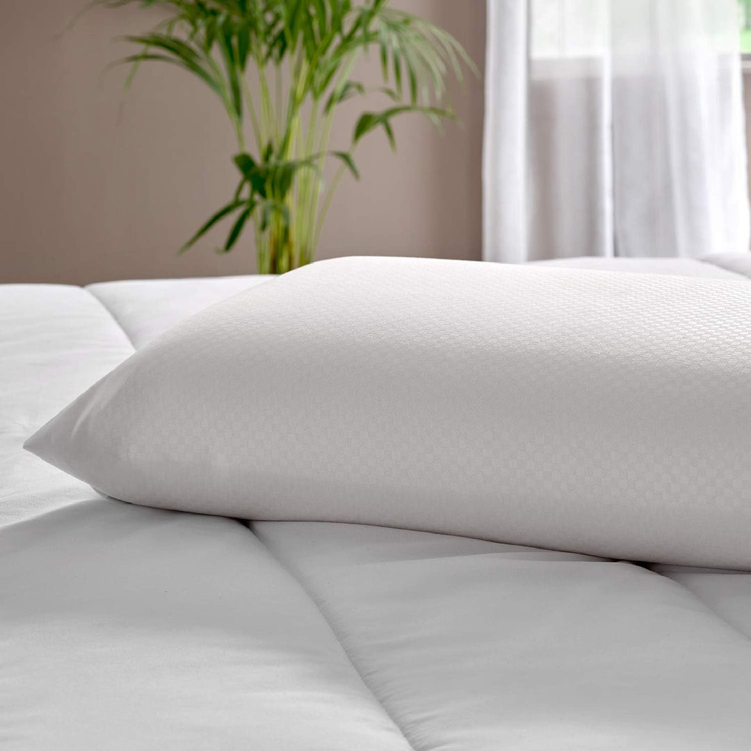 Pikolin Home - Ergonomisches viskoelastisches Kissen mit doppeltem, anpassbarem Bezug mit Memory-Foa