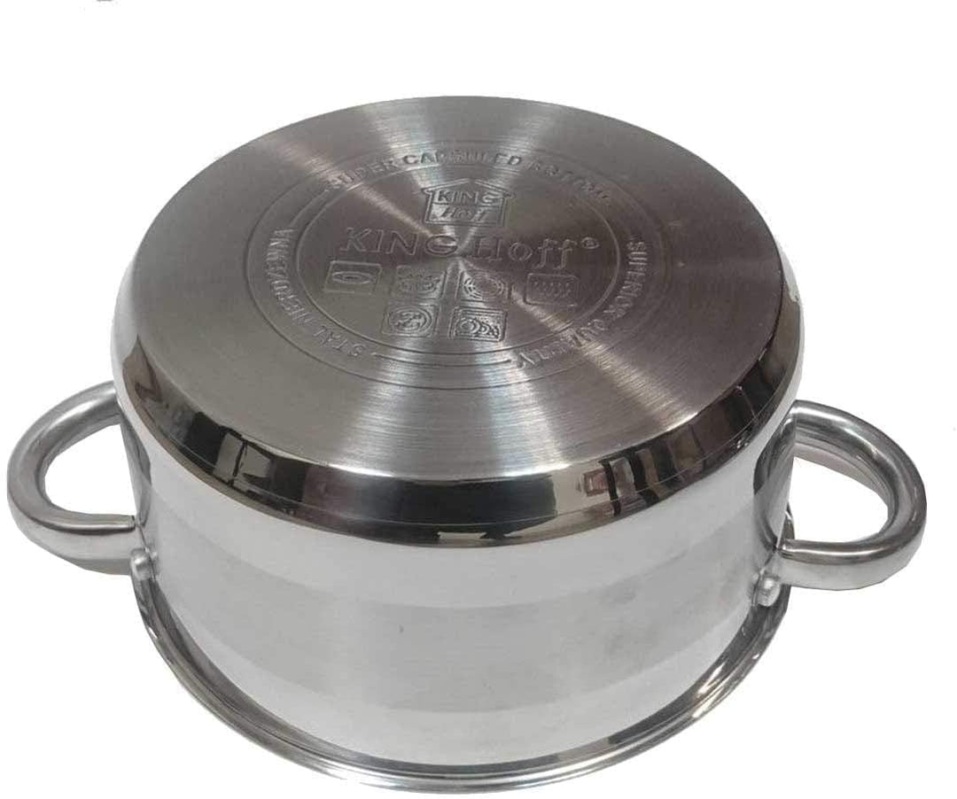 Kochtopf mit Deckel Kinghoff aus Edelstahl (1,5L), 1,5L