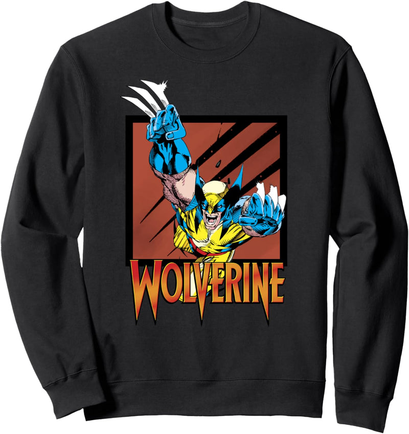 Marvel X-Men Wolverine Leaping Portrait Sweatshirt