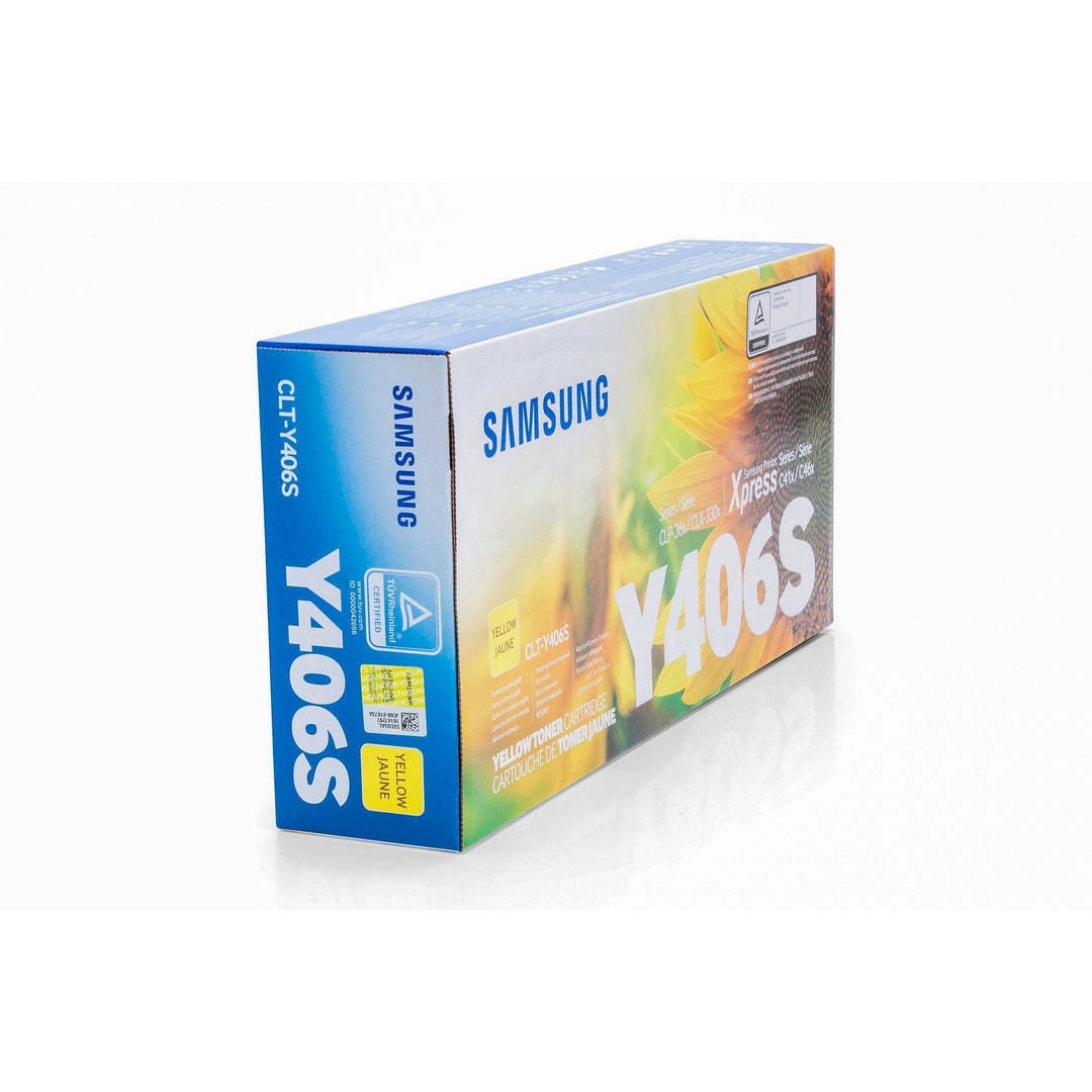 Original Samsung CLT-Y406S / Y406S, für Xpress SL-C 460 W Premium Drucker-Kartusche, Gelb, 1000 Seit