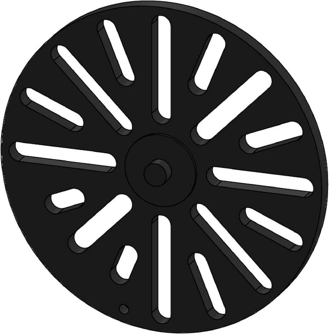 Kaminrost/Ascherost Rund Ø 200 x 10 mm passend für Drooff ** Kaminöfen inkl. Modellübersicht - Asche
