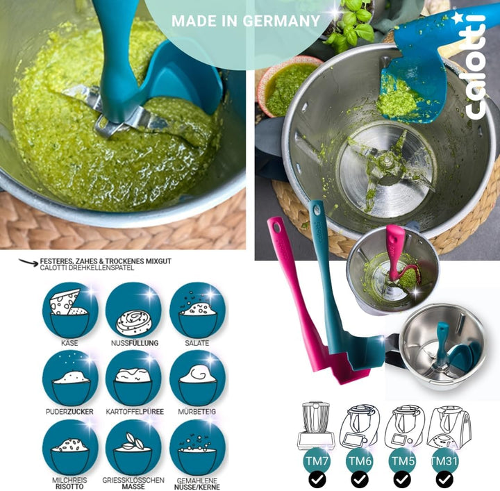 Calotti® Drehkellenspatel für Thermomix® TM5®,TM6® und TM31® zum Entnehmen, Schöpfen und Portioniere