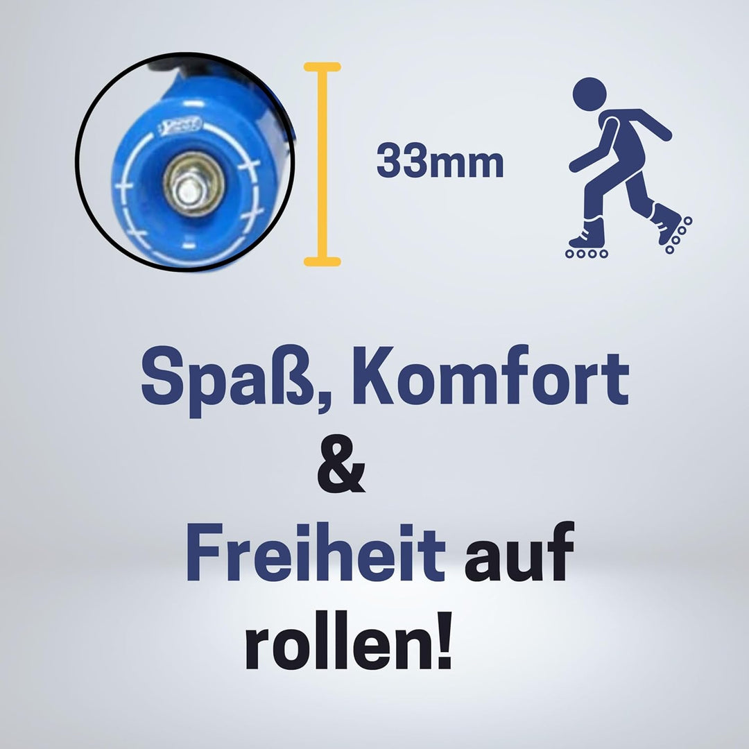 Best Sporting Rollschuhe Kinder I Rollschuhe grössenverstellbar I robuste Inliner für Kinder mit Bre