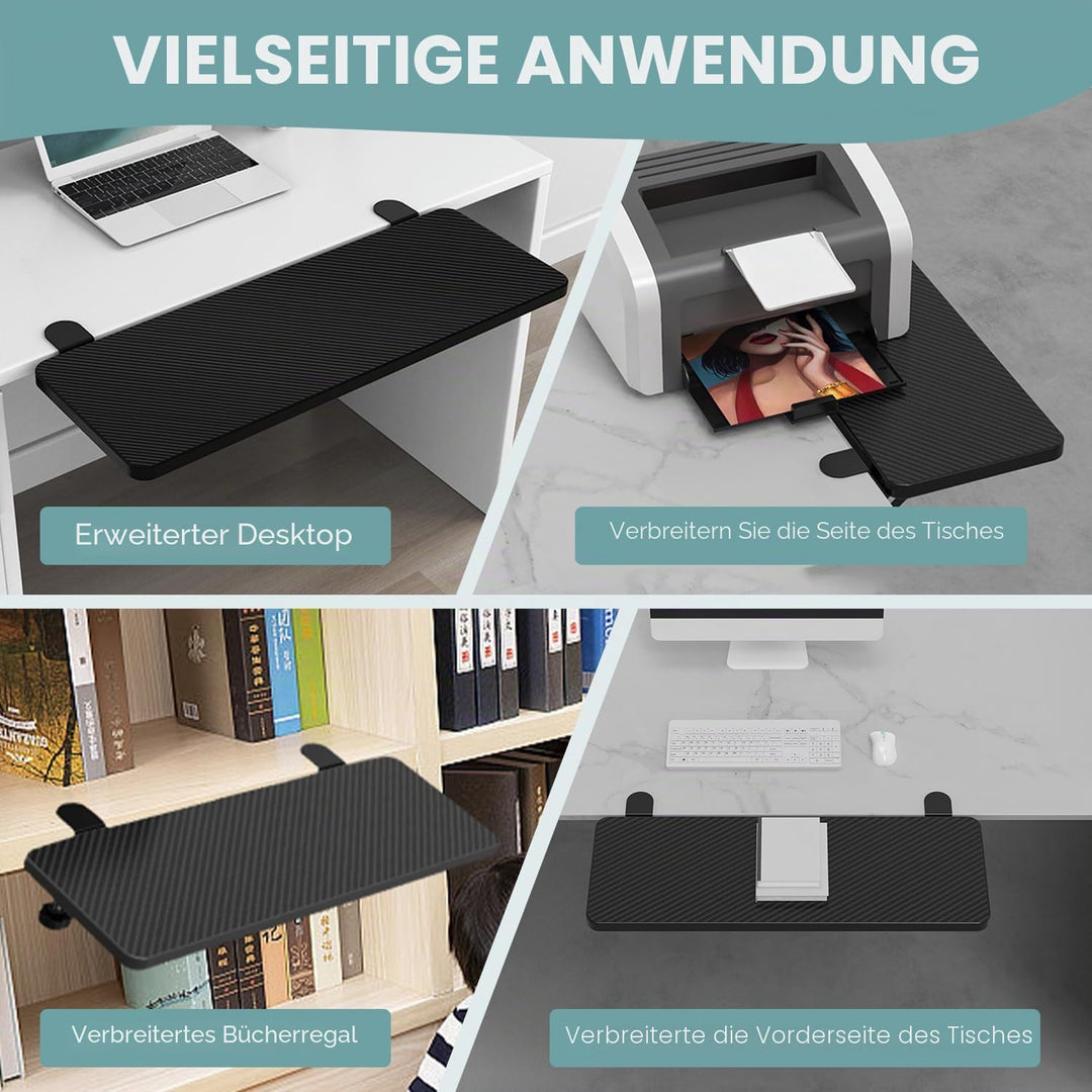 Ergonomische Schreibtischverlängerung, 90° Faltbare Schreibtisch Erweiterung Armlehnenstütze Handgel