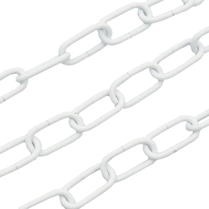 CHRISTOPH PALME 10m Eisenkette ø 2mm Glatt Zierkette Rundstahlkette Rundgliederkette Kette (Weiss),