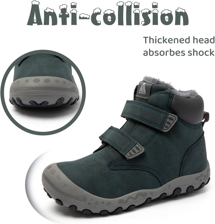 Mishansha Kinder Winterschuhe Warm Gefüttert Winterstiefel Jungen Mädchen Schneestiefel Outdoor Ruts