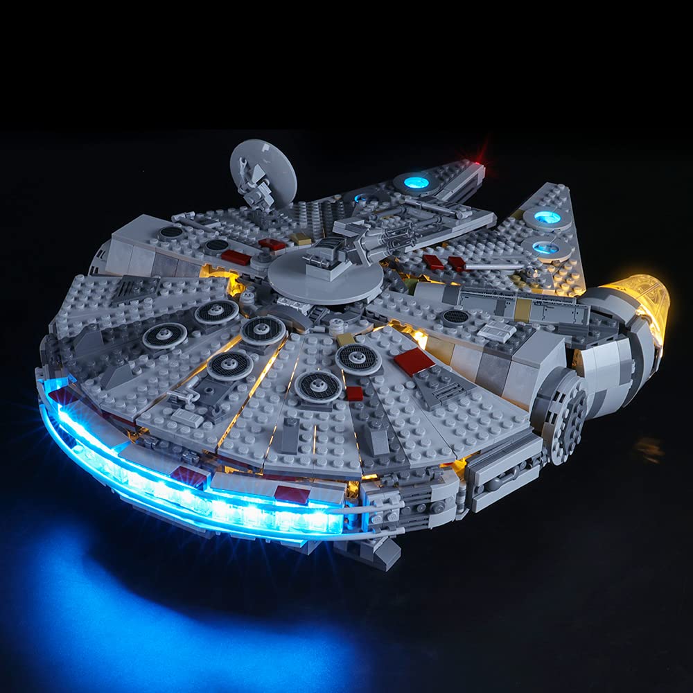 GEAMENT LED-Licht-Set für 2019 Star Wars Millennium Falcon Kompatibel mit Lego 75257 Raumschiff Mode