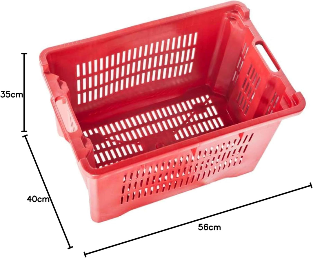 07656 zusammensteckbar Kiste aus Kunststoff 40 L
