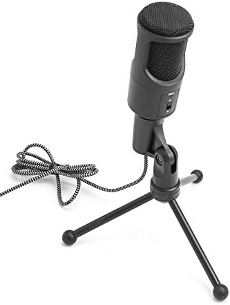 Woxter Mic Studio 50 - Kondensieren Mikrofon, Stativ enthalten, USB-Anschluss, kompatibel mit YouTub