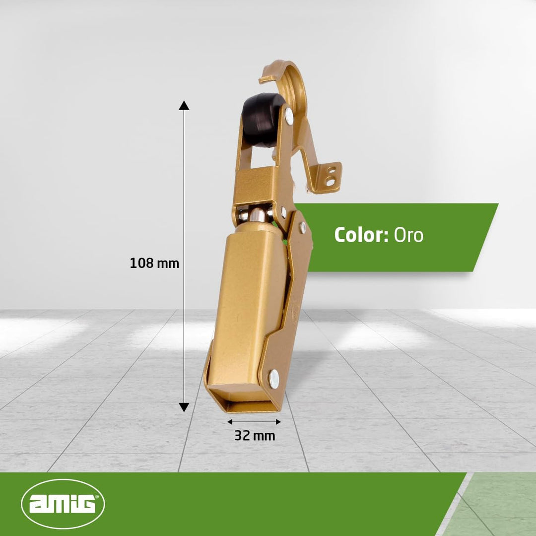 Amig - Hydraulischer Türdämpfer | Ideal für Türbremse, Anschlag oder Dämpfer | Maximales Gewicht 40