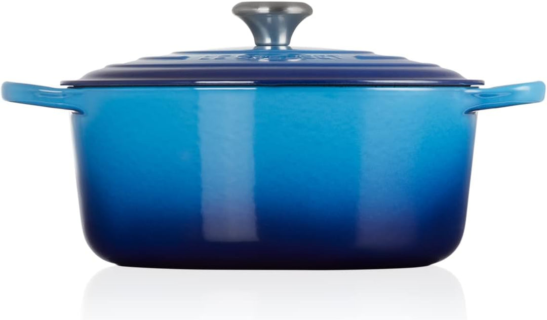 Le Creuset Signature Gusseisen-Bräter mit Deckel, Ø 28 cm, Rund, Für alle Herdarten und Induktion ge