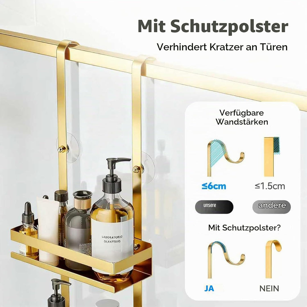 Duschablage ohne Bohren Badezimmer Organizer, Badregal Duschregal ohne Bohren, Duschablage zum Hänge