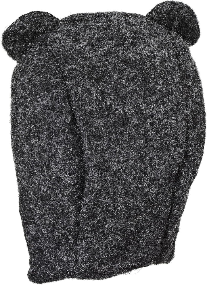 Sterntaler Unisex Baby Schalmütze aus Wolle (Merino) Mütze, anthrazit melange