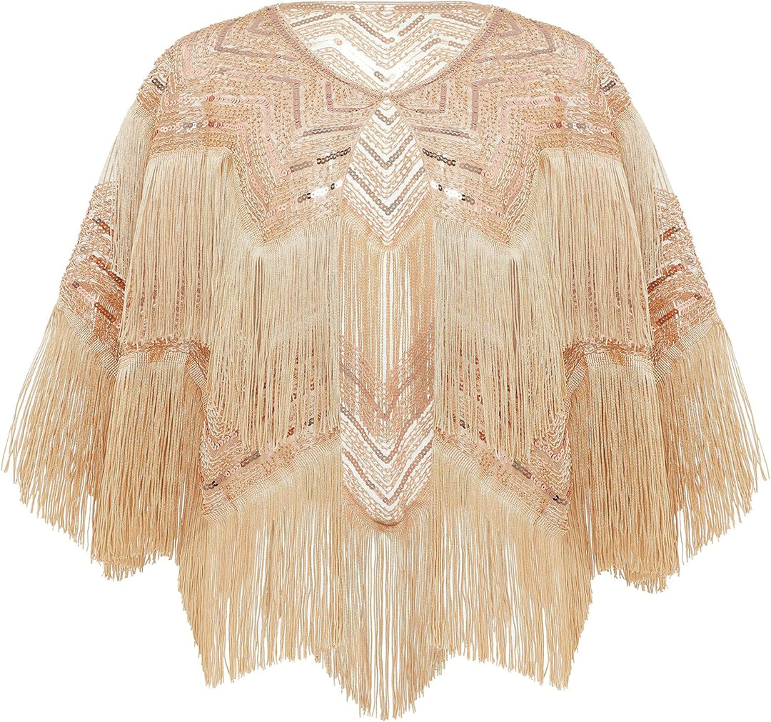 BABEYOND Damen Pashmina-Schal Einheitsgrösse Roségold, Einheitsgröße Roségold