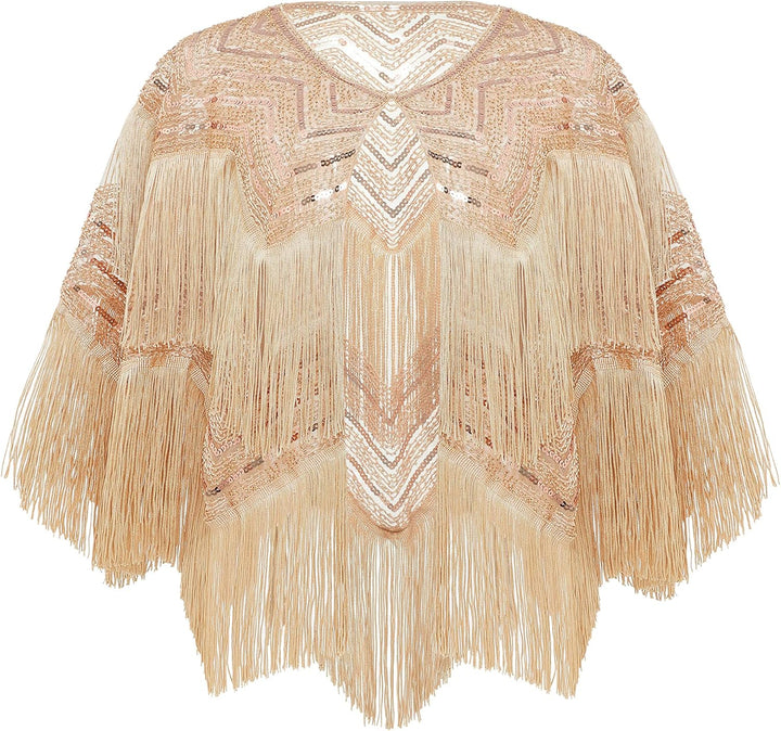 BABEYOND Damen Pashmina-Schal Einheitsgrösse Roségold, Einheitsgröße Roségold
