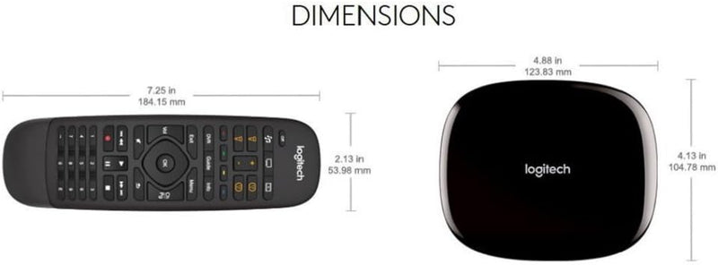 Logitech HARMONY COMPANION Universalfernbedienung, Für Kabelbox, Apple TV, fireTV, Alexa, Roku, Sono