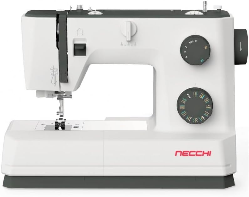 Necchi Q132A Nähmaschine mit Anschiebetisch | 32 Stitch | Horizontal Greifersystem