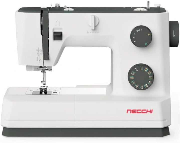 Necchi Q132A Nähmaschine mit Anschiebetisch | 32 Stitch | Horizontal Greifersystem