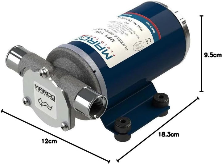 Marco Selbstansaugende Bilgepumpe, 12 V, 35 l/m