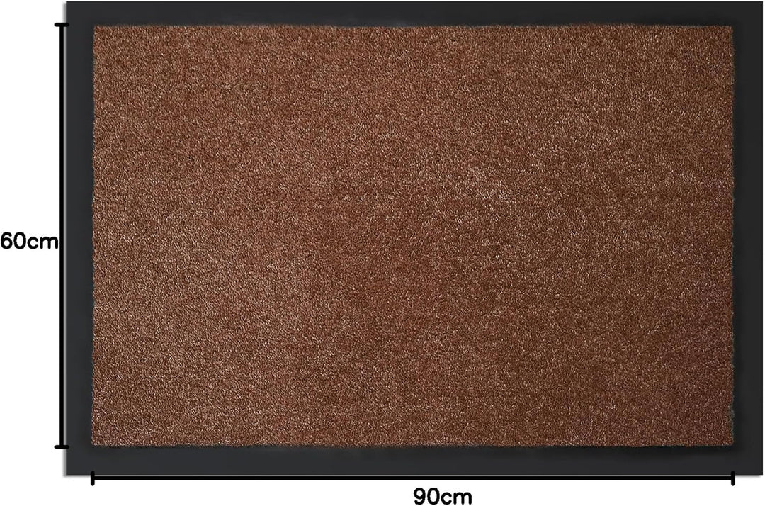 Floordirekt Schmutzfangmatte Monochrom | Fussmatte in 10 Grössen & 8 Farben | Türmatte für innen & a