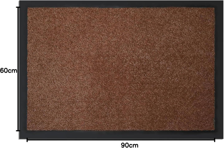Floordirekt Schmutzfangmatte Monochrom | Fussmatte in 10 Grössen & 8 Farben | Türmatte für innen & a