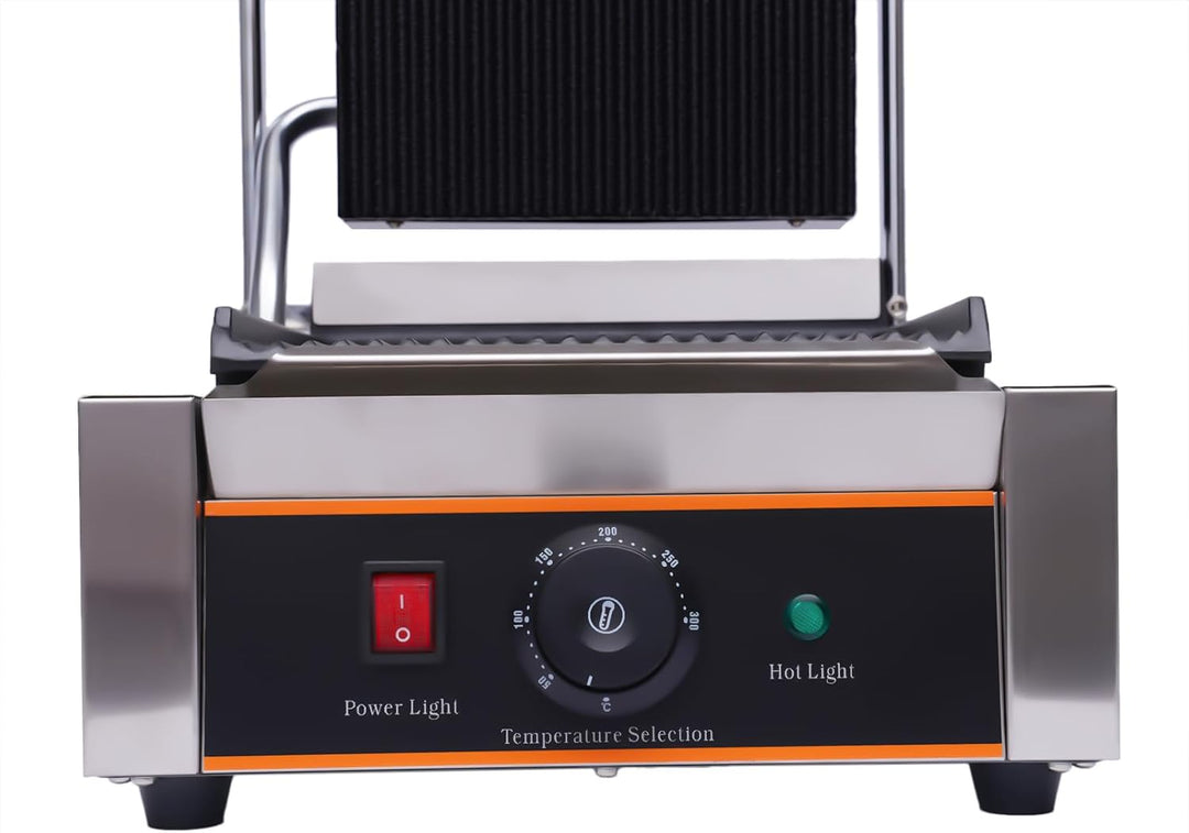 Profi Edelstahl Kontaktgrill Gastro Steakgrill Paninimaker Multigrill 1800 Watt,für den dauerhaften