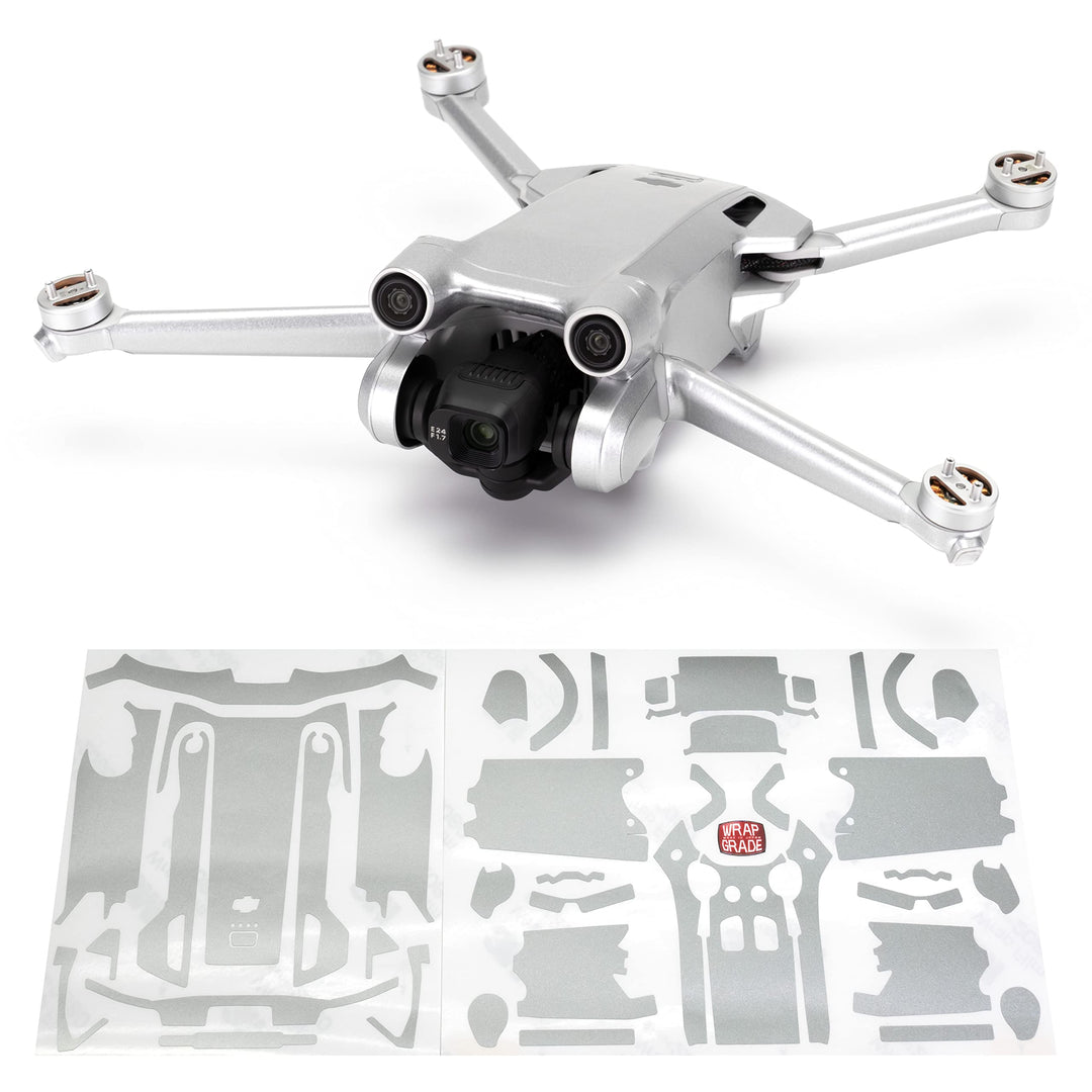 WRAPGRADE Skin Kompatibel mit DJI Mini 3 Pro (Airforce Silver), AIRFORCE SILVER