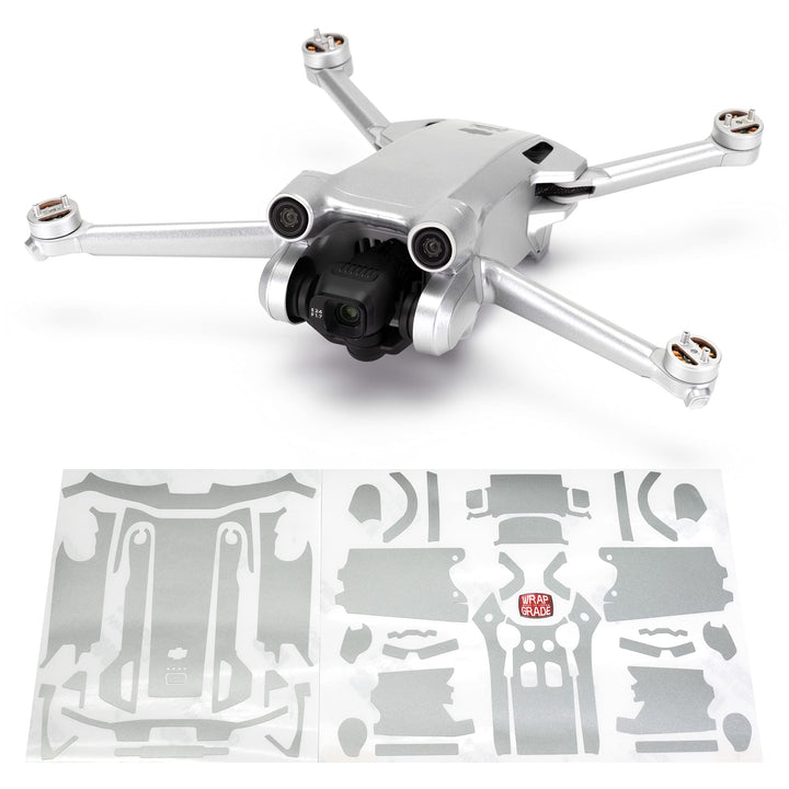 WRAPGRADE Skin Kompatibel mit DJI Mini 3 Pro (Airforce Silver), AIRFORCE SILVER