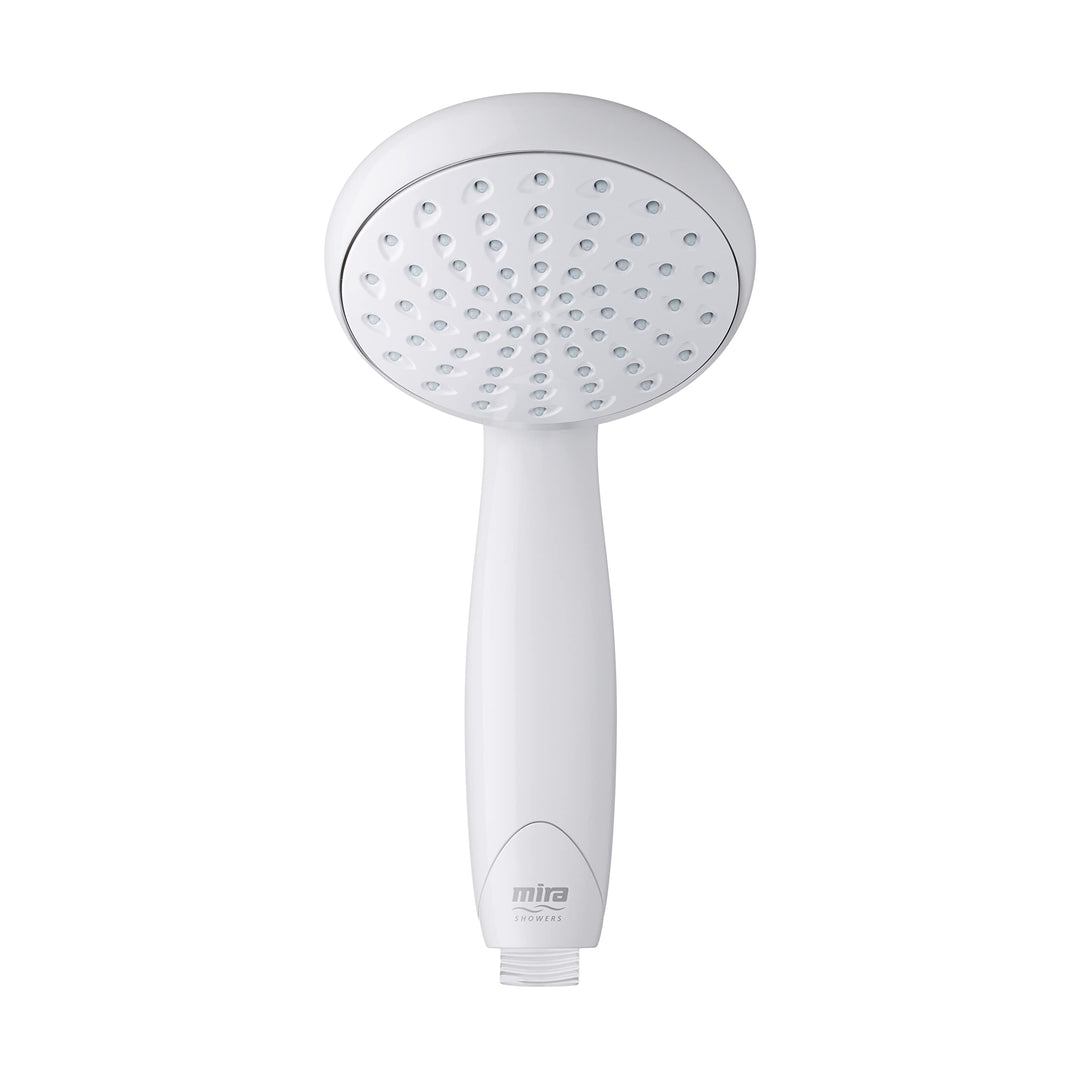 Mira Showers 2.1703.001 Mira Duschen Nectar Duschkopf mit Einzelstrahl, weiss, 9 cm, Weiss