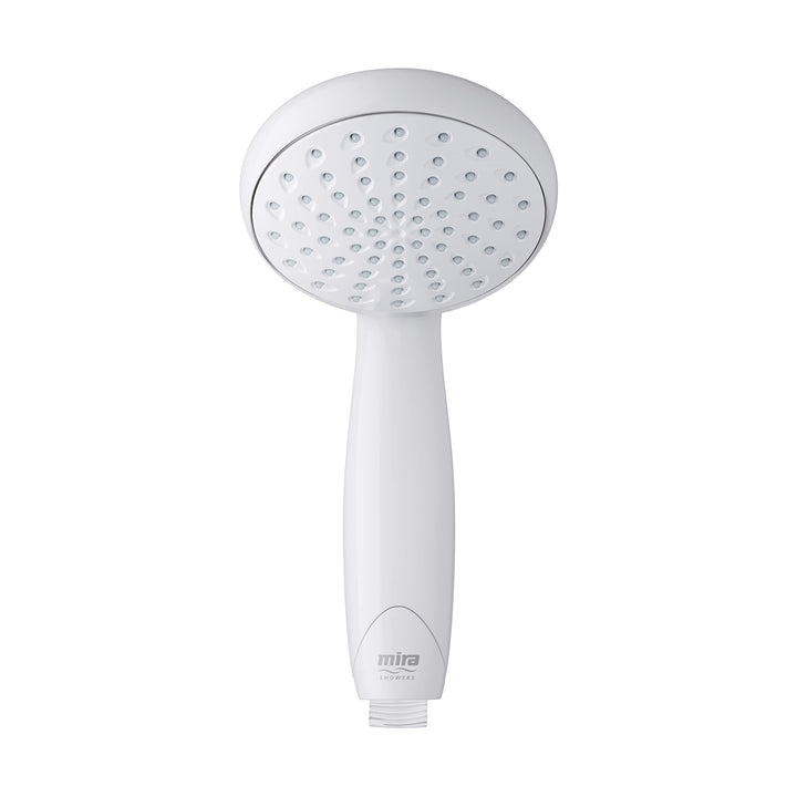Mira Showers 2.1703.001 Mira Duschen Nectar Duschkopf mit Einzelstrahl, weiss, 9 cm, Weiss