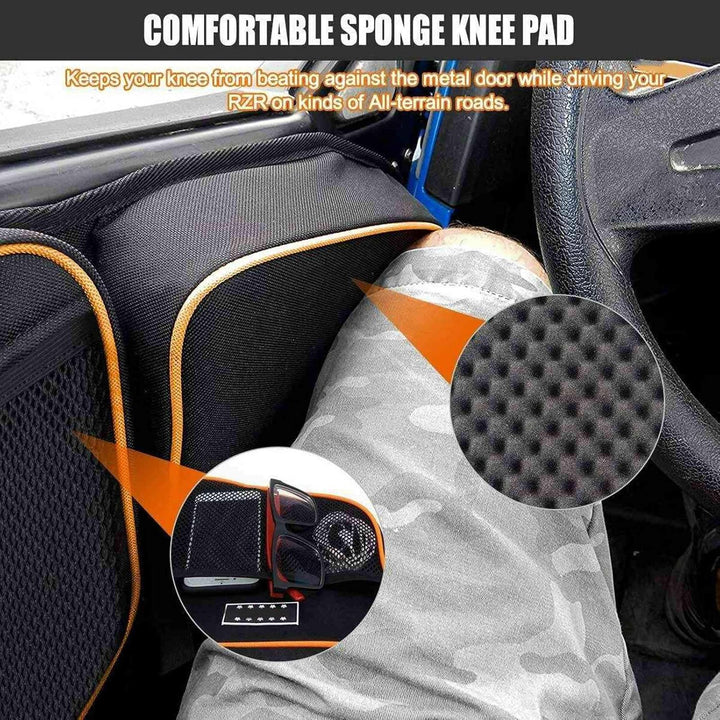 Yctze 2 Stück Seitentürbeutel UTV Vordertür Seitentasche Passend für Polaris RZR XP4 1000 2014-2020