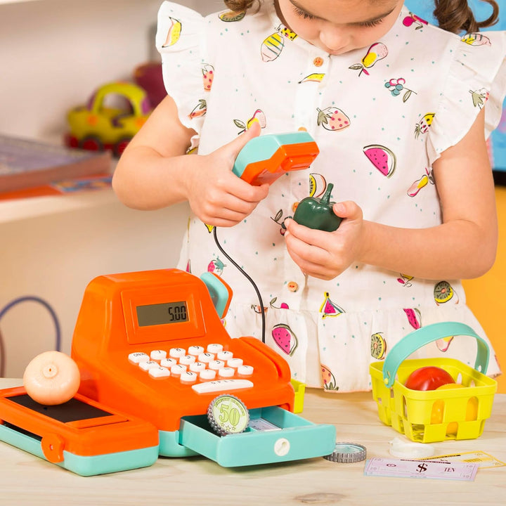 Battat Spielkasse Kinder mit Scanner und Sound, Kasse Spielzeug, Spielzeugkasse, elektronische Super