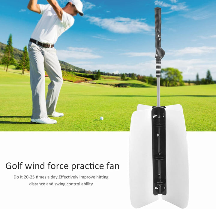 Golf Power Trainer Swing Fan Aufwärmtrainer Zusammenklappbarer Kraftwiderstand Geschwindigkeitstrain