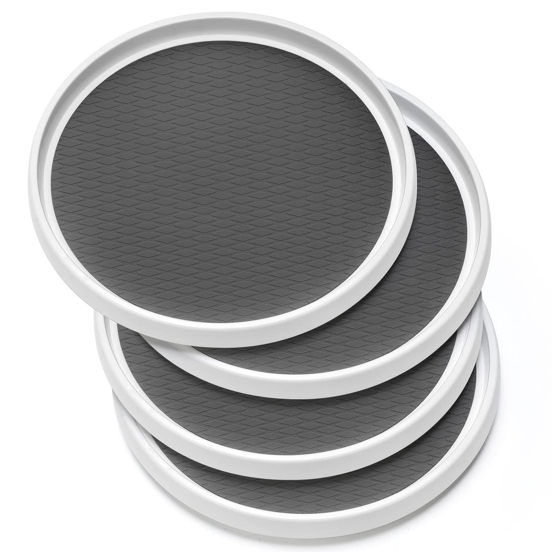 Set mit 4 Stück, 25.4 cm, rutschfest, Lazy Susan Organizer – Drehteller Rack für Schrank, Speisekamm