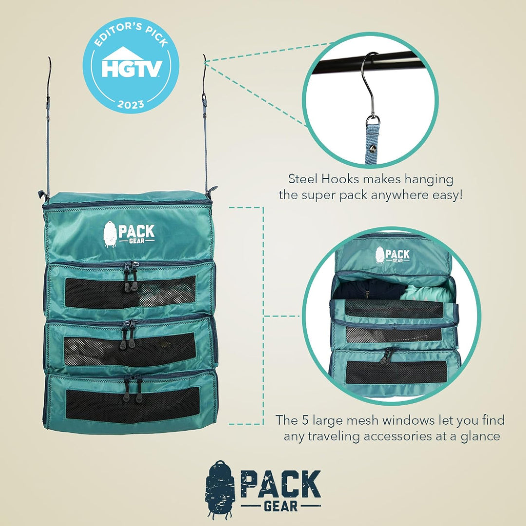 Pack Gear Koffer-Organizer | Packen Sie mehr in Ihr grosses oder Handgepäck | sofort auspacken mit d