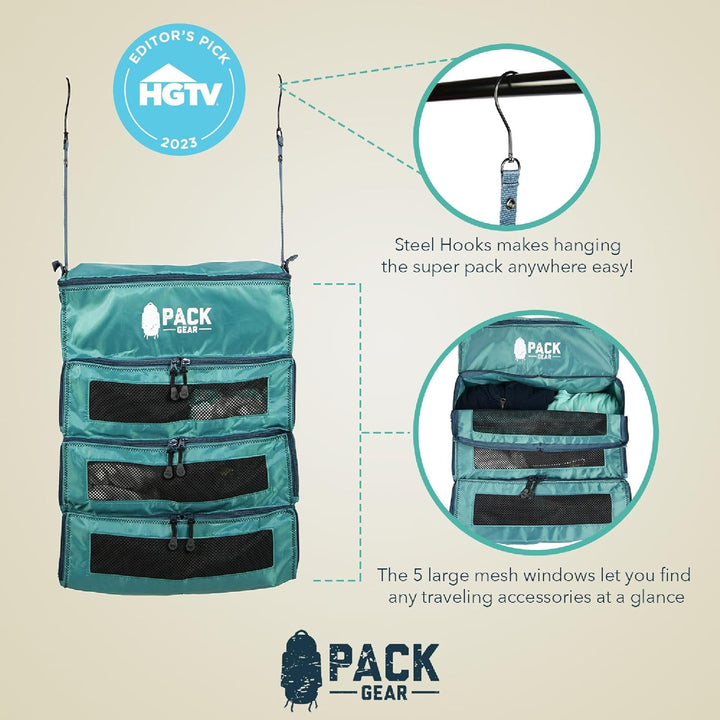 Pack Gear Koffer-Organizer | Packen Sie mehr in Ihr grosses oder Handgepäck | sofort auspacken mit d
