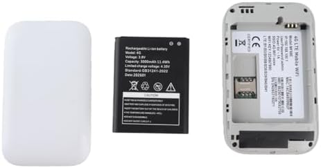 4G LTE WiFi -Modemrouter, Tragbarer mi NI -WiFi -Router mit SIM -Kartensteckplatz, 300 Mbit/S Hochge