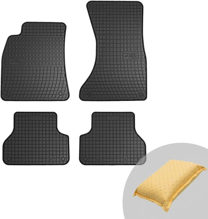 FROGUM EL Toro Gummimatten Ganzjähriges-Set von Autofussmatte Auto Fussmatten für Audi A5 F5 ab 2016