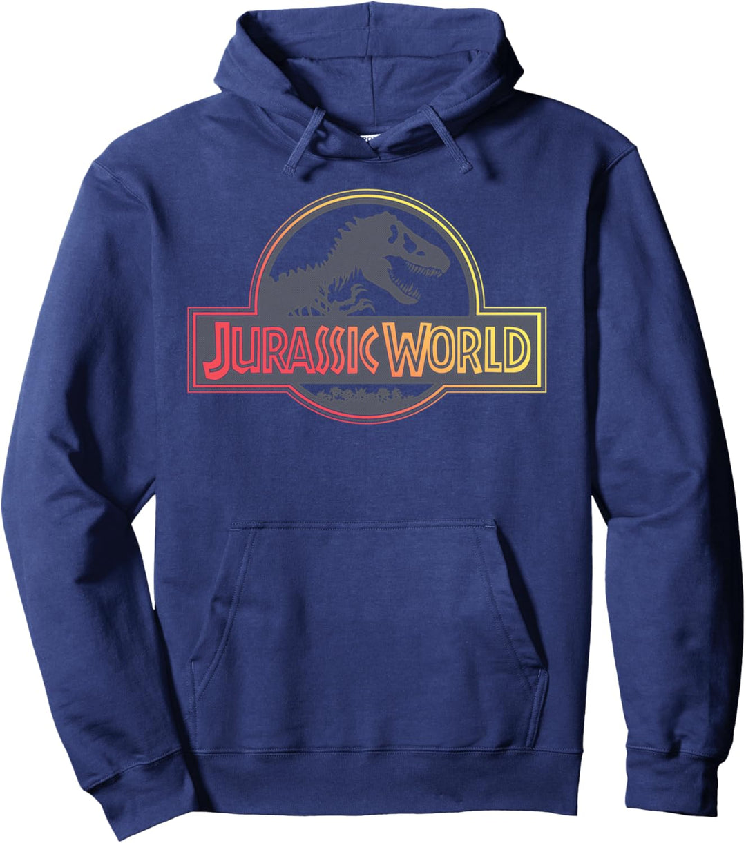 Jurassic World Red & Yellow Gradient Logo Pullover Hoodie