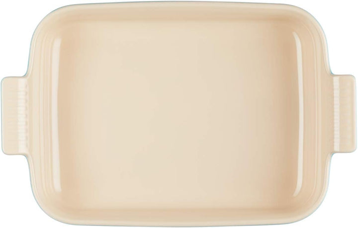 Le Creuset Rechteckige Auflaufform Tradition aus Steinzeug, 32 cm, 2.31 kg, Karibik, 71102321700001