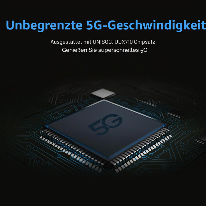 Calonny Tragbarer mobiler WLAN-Hotspot,5G-LTE-SIM-Router,2 Gbit/s,5000 mAh wiederaufladbarer Akku,ka