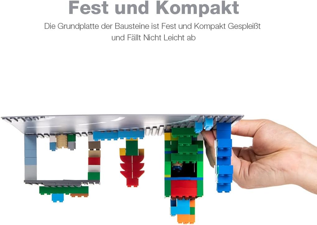 Lekebaby 12 Platten-Set Stadt Strassen Grundplatte, 25.5 * 25.5cm Strassenplatten 100% Kompatibel mi