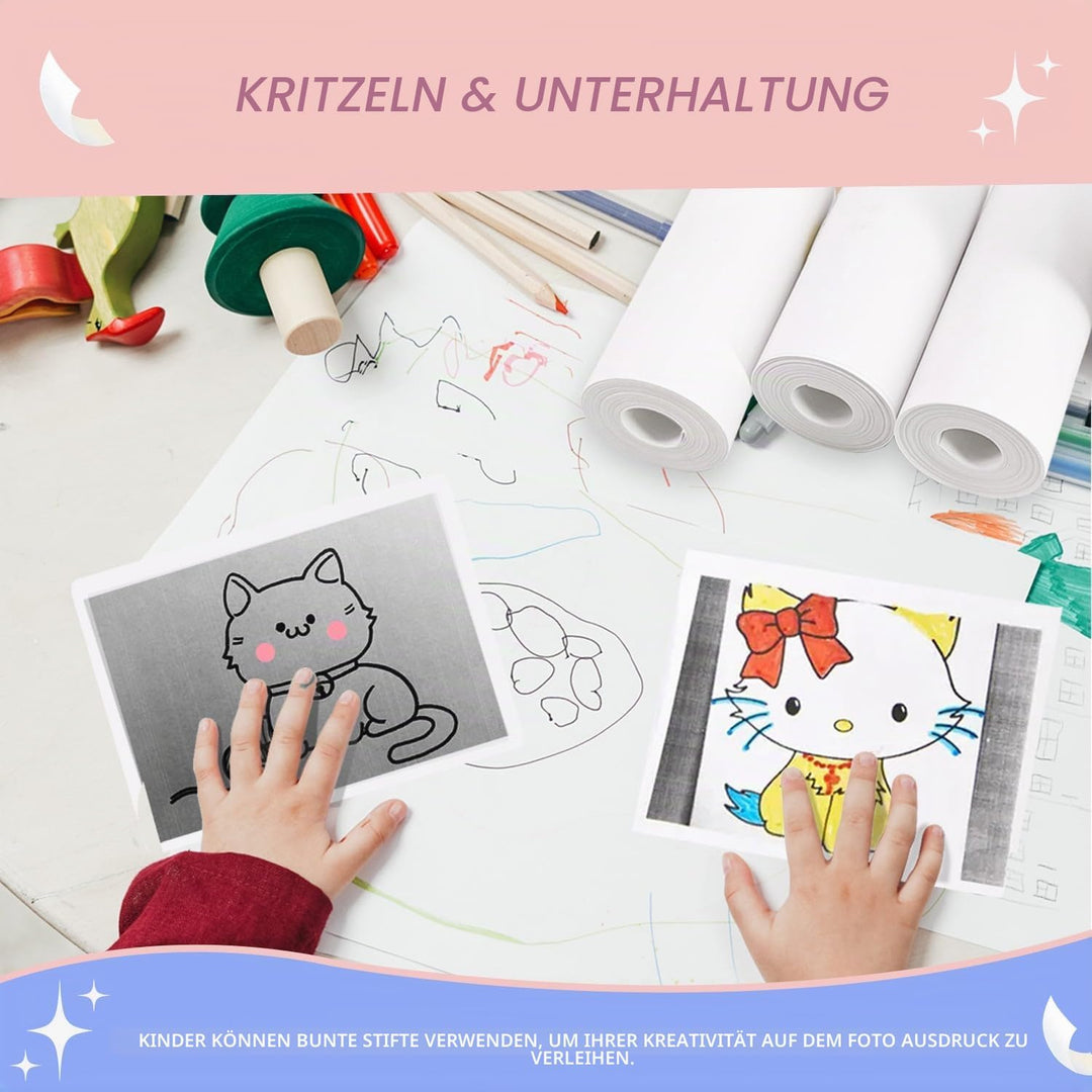 Sofortdruck Kinderkamera-Papierrolle, Nachfüllpackung, HD-Druck-Kamera-Papier-Nachfüllpackung für di