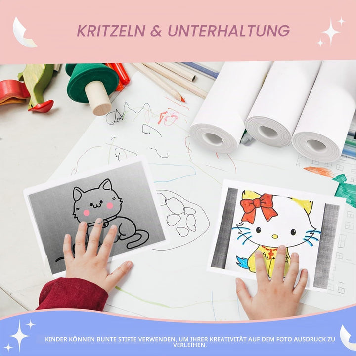 Sofortdruck Kinderkamera-Papierrolle, Nachfüllpackung, HD-Druck-Kamera-Papier-Nachfüllpackung für di