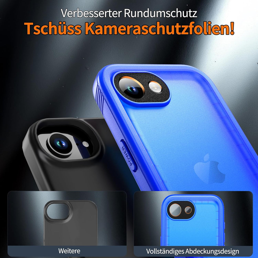 Cozycase TOP Militärschutz für iPhone 16e 17e wasserdichte 360 Grad Hülle - 2m Sturzfest Panzerhülle