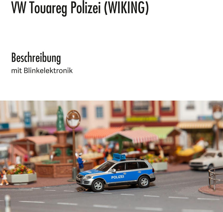 FALLER 161543 - VW Touareg "Polizei" mit Blinkelektronik (Wiking), Blau