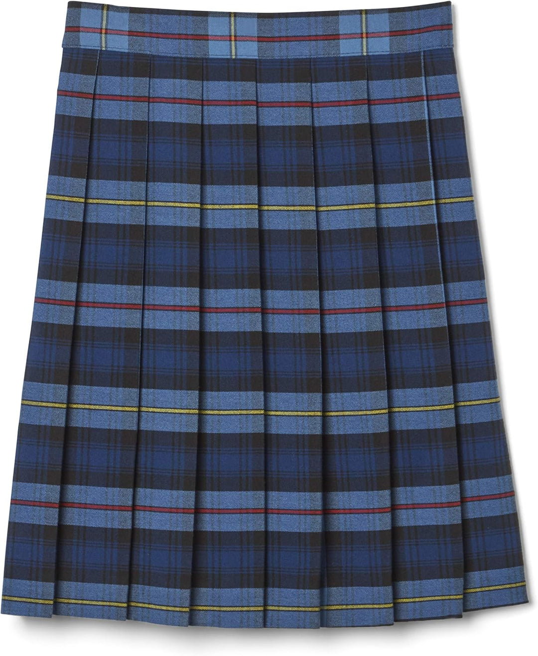French Toast Big Girls' Plaid Pleated Skirt, Blue/Red, 7