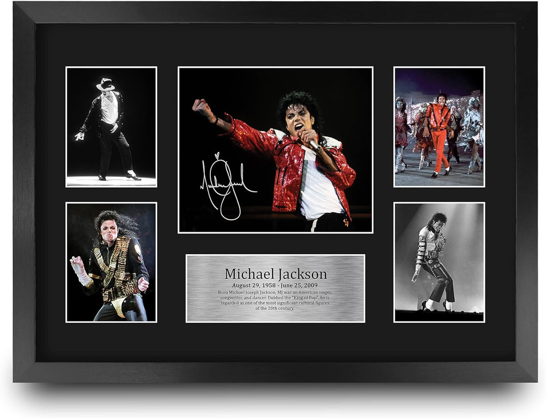 HWC Trading FR A3 Michael Jackson Musician Geschenke Gedruckt Signiert Autogramm Bild Für Musik Erin