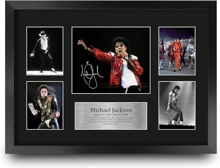 HWC Trading FR A3 Michael Jackson Musician Geschenke Gedruckt Signiert Autogramm Bild Für Musik Erin