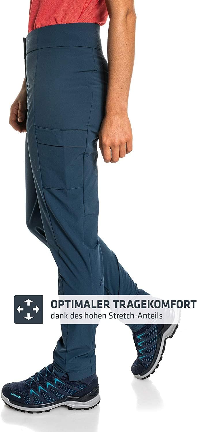 Schöffel Damen Tight Teisenberg L, Wasserabweisende, leichte Sommerhose, robuste Outdoor Hosen mit h